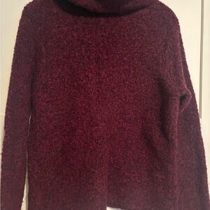 Jaclyn Smith Maroon Cowl Neck Sweater